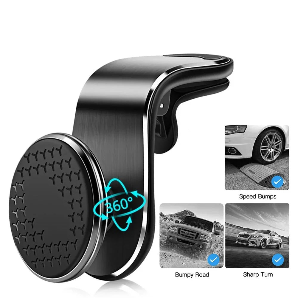 Magnetic Air Vent Clip Mount Rotation Car Phone Holder - Ecoversify