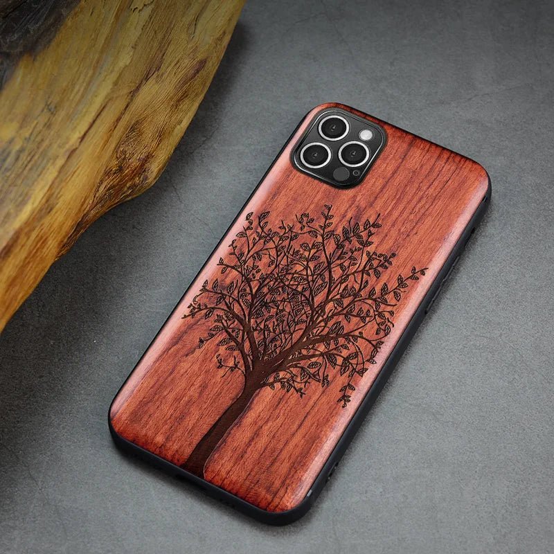 Echt houten telefoonhoesje voor iPhone - Ecoversify