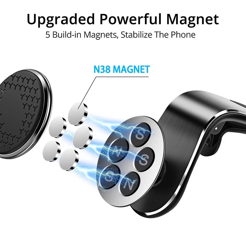 Magnetic Air Vent Clip Mount Rotation Car Phone Holder - Ecoversify